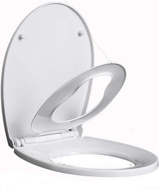 FAMILY TOILET SEAT POTTY TRAINING SOFT CLOSE OVAL FOR CHILDRENS AND ADULT 2 IN 1