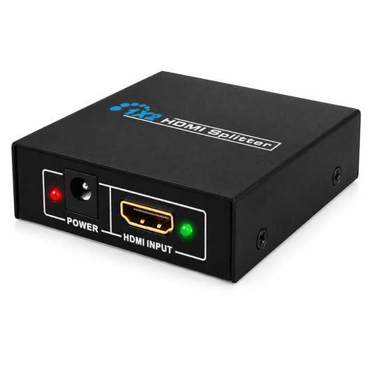NEW 1 INPUT 2 OUTPUT HDMI SPLITTER 2 WAY SWITCH BOX Hub SUPPORT FULL 4K HD 3D