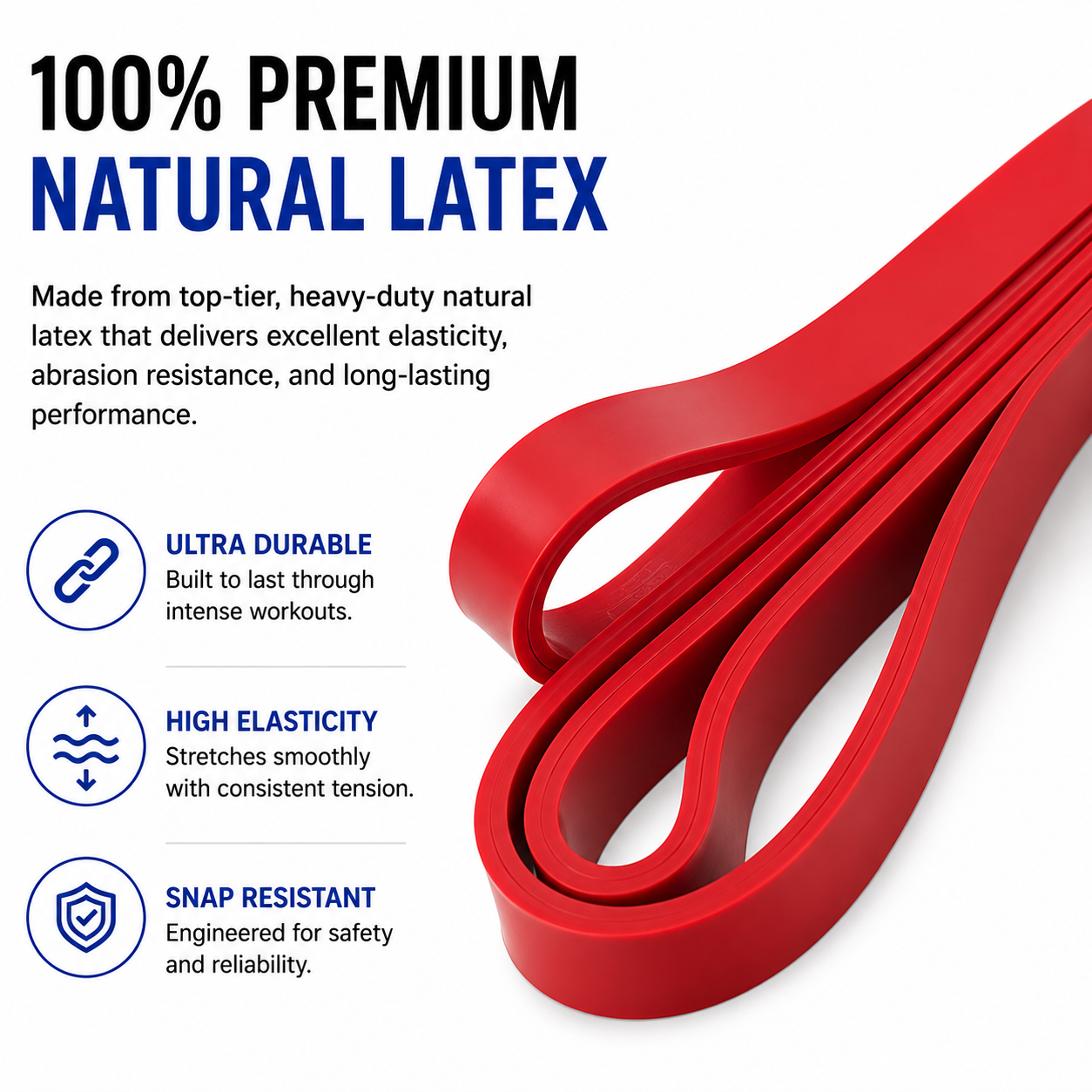 Heavy Duty Resistance Bands Pull Up Assisted Set Exercise Loop Gym Fitness Bands