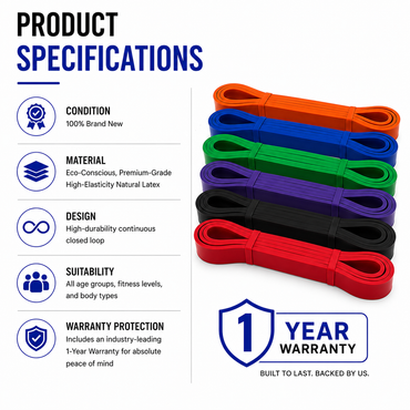 Heavy Duty Resistance Bands Pull Up Assisted Set Exercise Loop Gym Fitness Bands