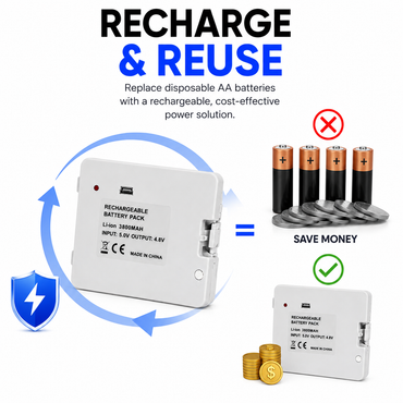 HIGH CAPACITY USB RECHARGEABLE BATTERY PACK FOR Wii FIT BALANCE BOARD
