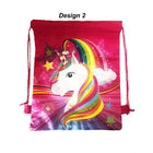 Children Unicorn Drawstring PE Bag Swimming School Boy Girl Gym Sports Party