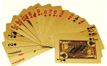24K Gold Plated Playing Cards Poker Game Deck Gift Box 99.9% Waterproof UK post