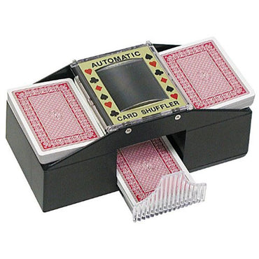 ONE OR TWO DECK AUTOMATIC CASINO PLAYING POKER CARDS SHUFFLER SORTER + FREE CARD
