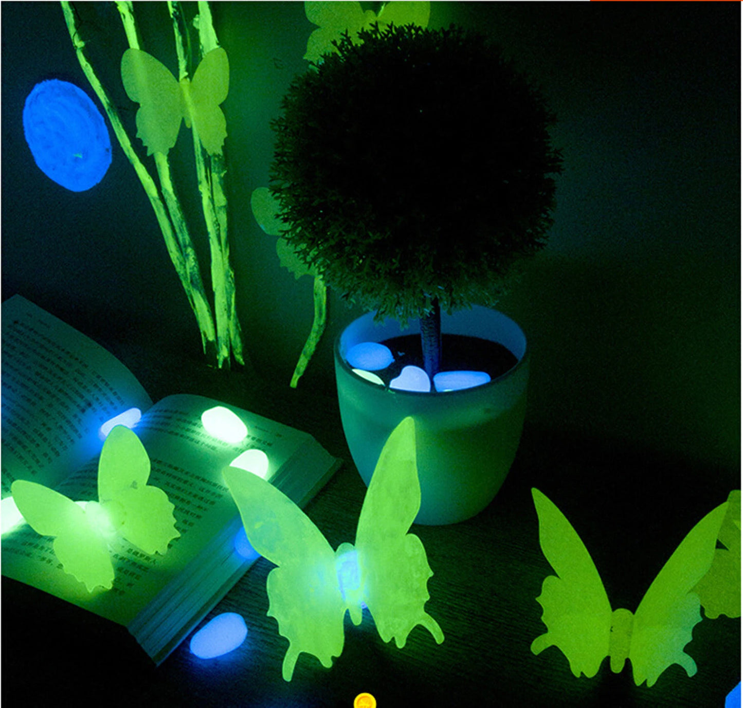 Glow In The Dark Stars Moon Wall Stickers Kids Bedroom Ceiling Decor 100PCS