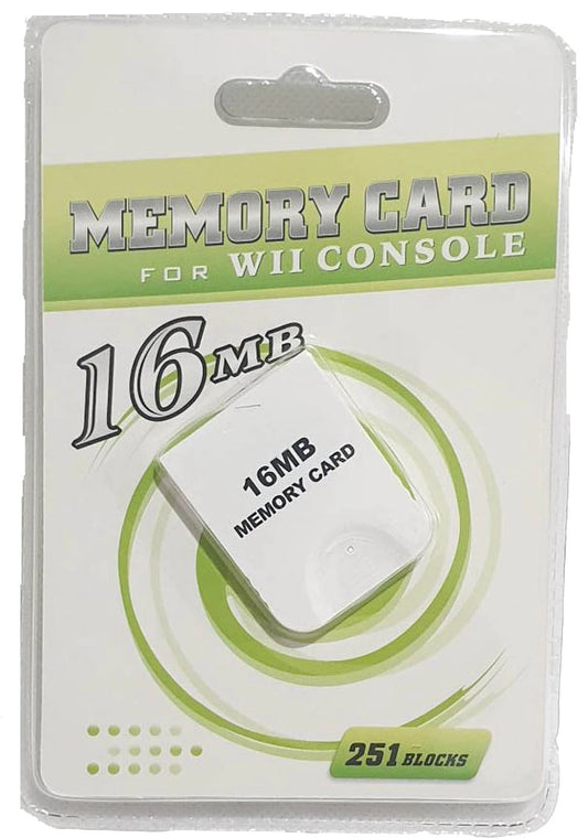 NEW 16MB MEMORY CARD DATA STORAGE FOR NINTENDO WII & GAMECUBE UK SELLER