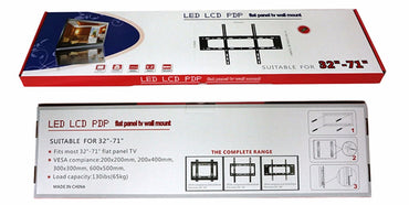 SLIM TV WALL BRACKET MOUNT FLAT FOR LED LCD OLED QLED 58 60 65 70 32 TO 71 INCH