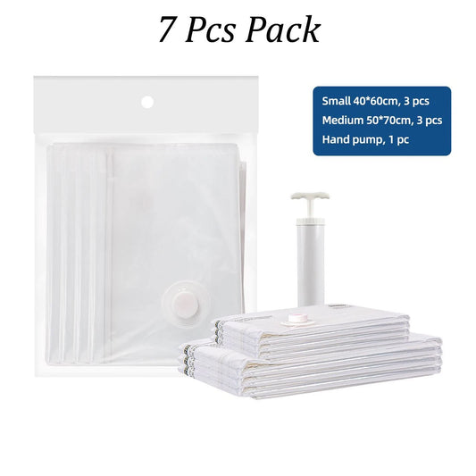 7Pcs 15Pcs Strong Vacuum Storage Bags Space Saving Organizer Cloths Bedding etc