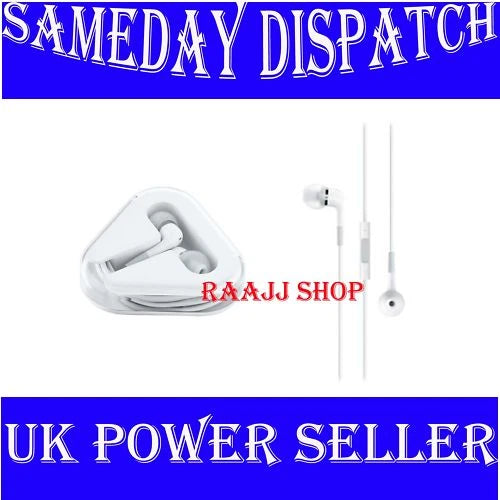 IN EAR HEADPHONE EARPHONE HANDSFREE WITH REMOTE & MIC FOR IPHONE 5 5S 5 S 5C 5 C