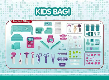Doctor Set Backpack for kids 3 in 1 Pretended Portable + Accessories fast post