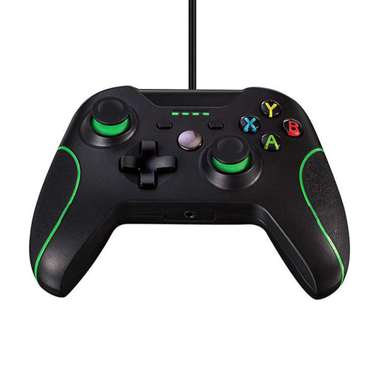 USB WIRED CONTROLLER GAMEPAD FOR MICROSOFT XBOX 360 PC WINDOWS BLACK BRAND NEW