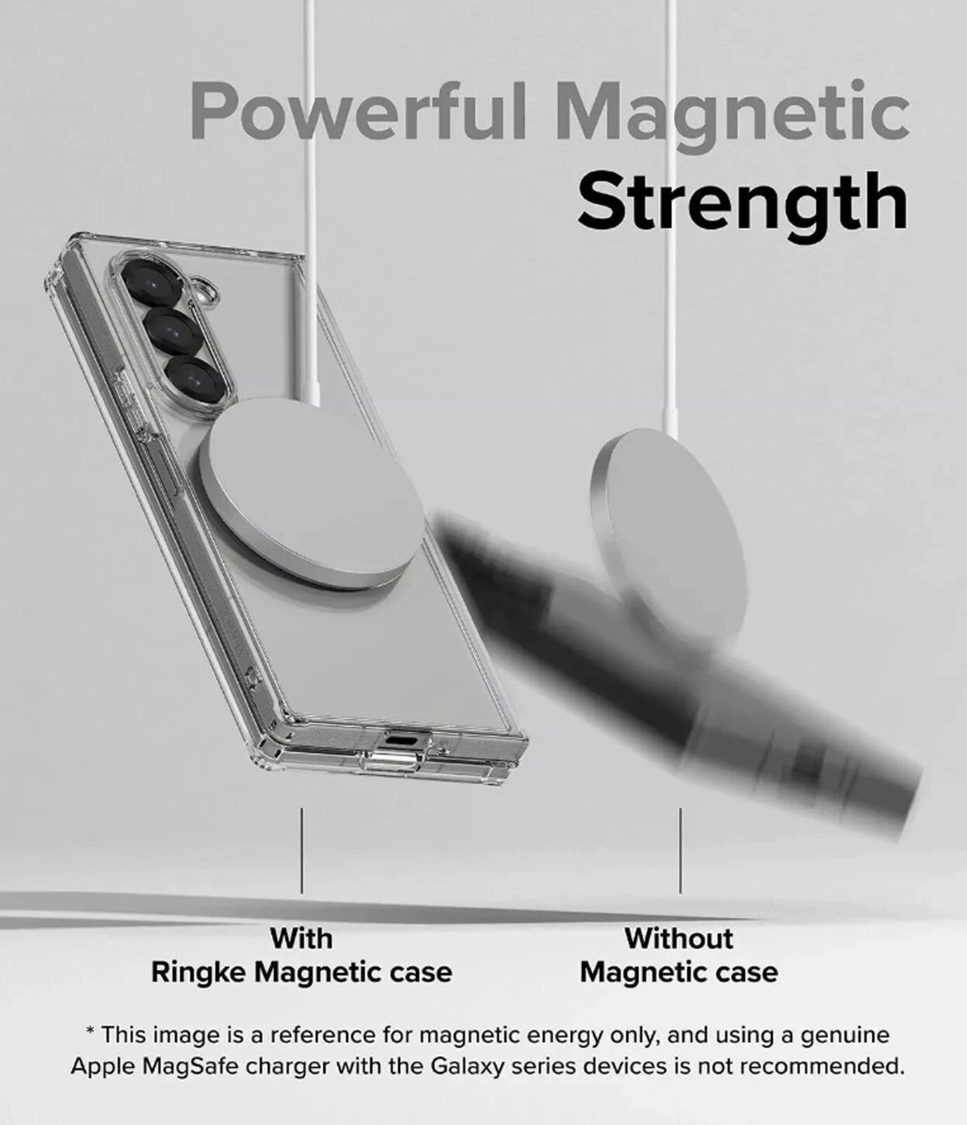 Clear Case for Samsung Galaxy Z Fold 7 Magnetic Shockproof Bumper Full Body Case