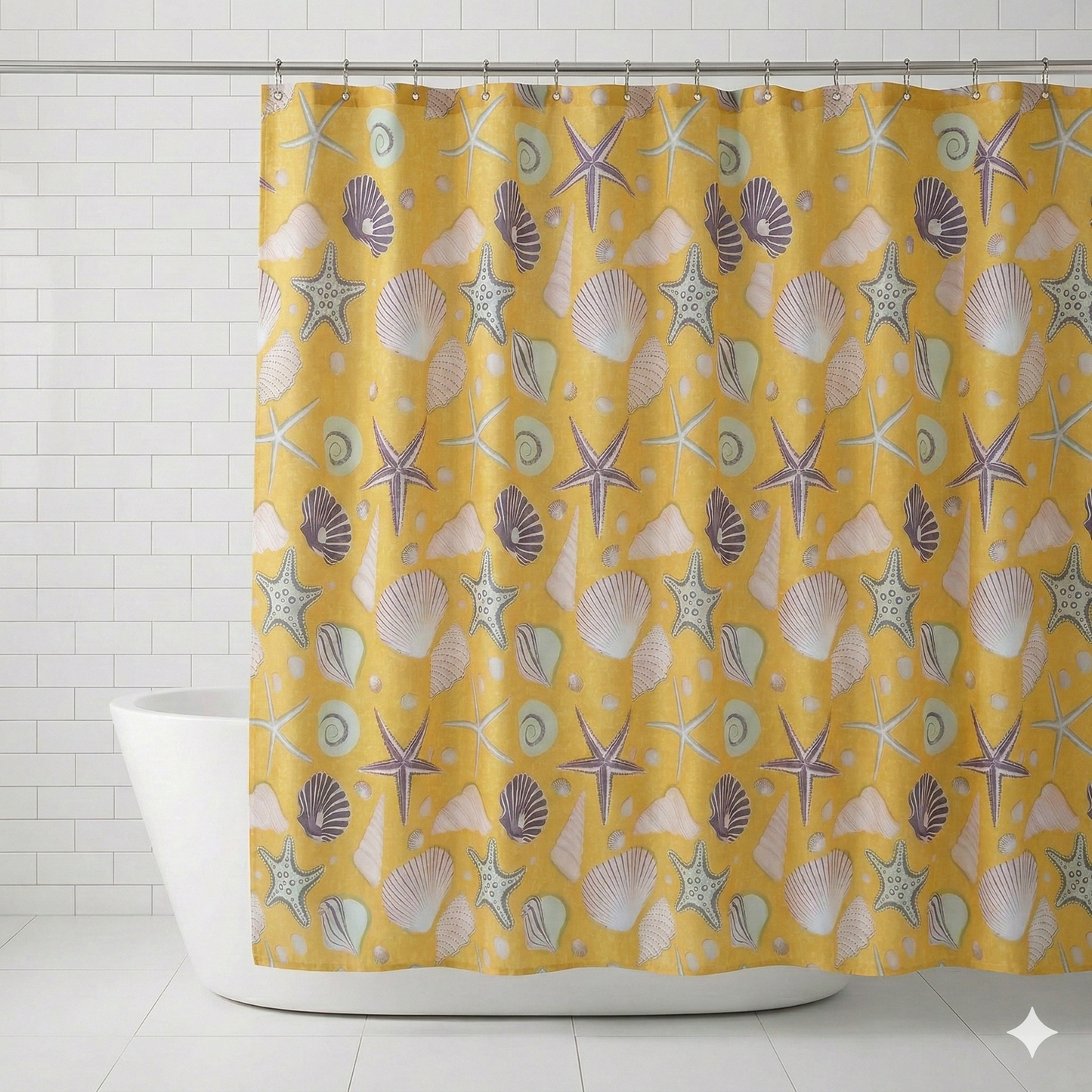 SHOWER CURTAIN 100% POLYESTER FABRIC MODERN DESIGNER WASHABLE + 12 HOOKS 180*180