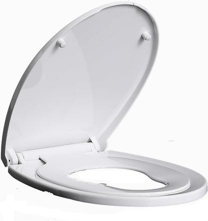 FAMILY TOILET SEAT POTTY TRAINING SOFT CLOSE OVAL FOR CHILDRENS AND ADULT 2 IN 1