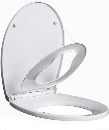 FAMILY TOILET SEAT POTTY TRAINING SOFT CLOSE OVAL FOR CHILDRENS AND ADULT 2 IN 1