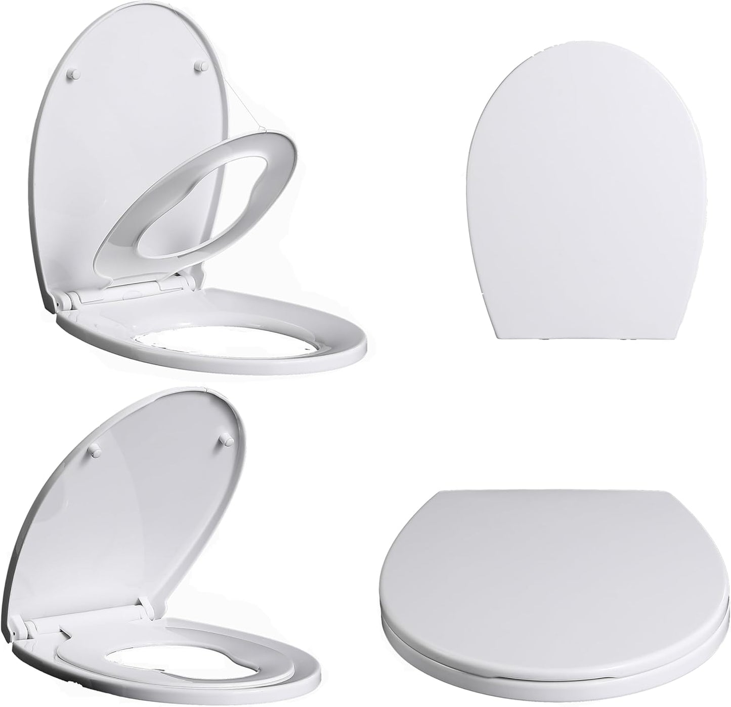 FAMILY TOILET SEAT POTTY TRAINING SOFT CLOSE OVAL FOR CHILDRENS AND ADULT 2 IN 1