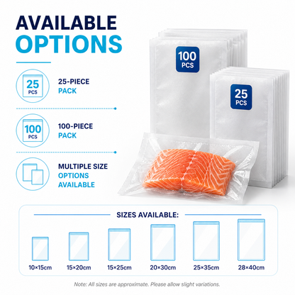 Textured Vacuum Sealer Bags Vac Seal Dry Wet Pack Food Saver Storage Bag UK Post