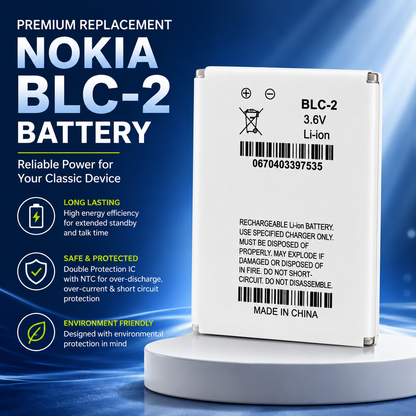 BATTERY BLC-2 FOR NOKIA 3360 3385 3390 3395 3510i UK SELLER