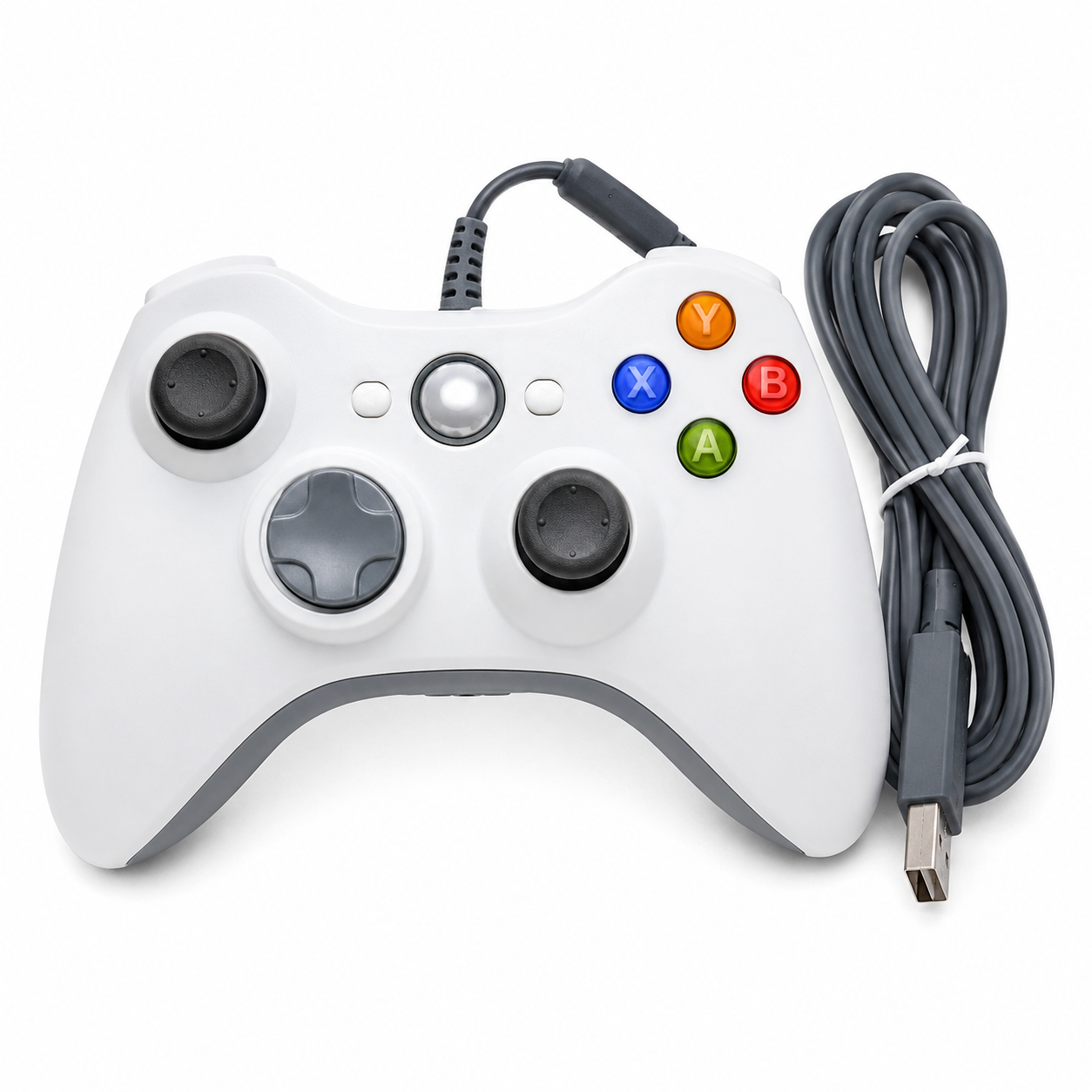 Xbox 360 WIRED CONTROLLER BRAND NEW WHITE FOR PC LAPTOP DESKTOP UK FAST POST