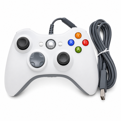 Xbox 360 WIRED CONTROLLER BRAND NEW WHITE FOR PC LAPTOP DESKTOP UK FAST POST