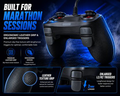 Replacement Wired Controller For Ps4 Play Station 4 and Pro Windows & PC UK