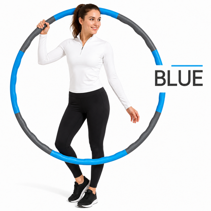 PROFESSIONAL HULA HOOP WEIGHTED COLLAPSIBL FITNESS EXERCISE MASSAGER ABS WORKOUT
