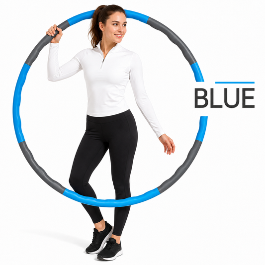 PROFESSIONAL HULA HOOP WEIGHTED COLLAPSIBL FITNESS EXERCISE MASSAGER ABS WORKOUT