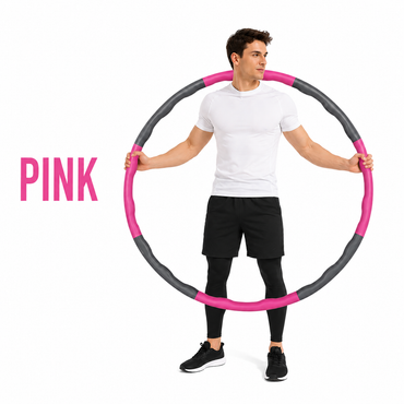PROFESSIONAL HULA HOOP WEIGHTED COLLAPSIBL FITNESS EXERCISE MASSAGER ABS WORKOUT