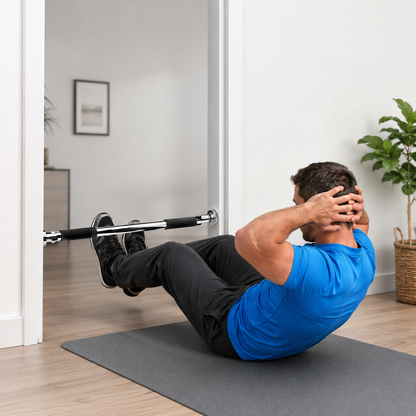 Pull up Chin Up Bar Doorway Upper Body Abs Gym Fitness Training Strength Boxed