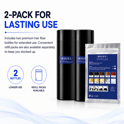 2X Hair Building Fibre Jar Fibers Hair Thickening Keratin Kit 25grms each UK