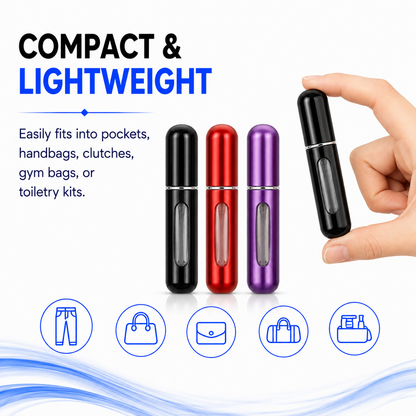 Aftershave Perfume Atomiser Travel Refillable Bottle Portable Handbag Spray