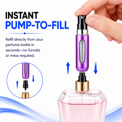 Aftershave Perfume Atomiser Travel Refillable Bottle Portable Handbag Spray