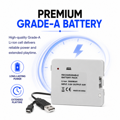 HIGH CAPACITY USB RECHARGEABLE BATTERY PACK FOR Wii FIT BALANCE BOARD