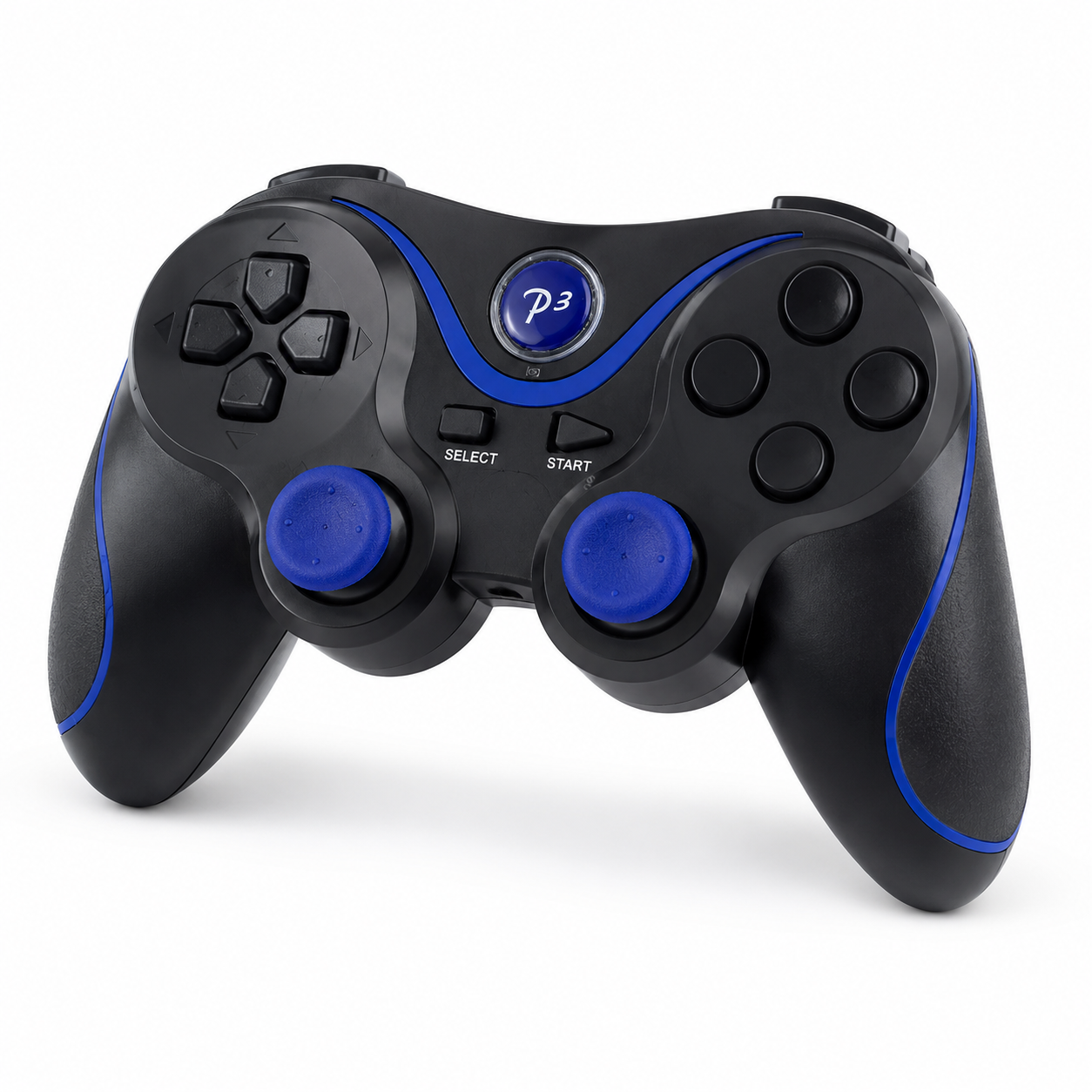 NEW RECHARGEABLE HIGH QUALITY BLUETOOTH WIRELESS GAMEPAD CONTROLLER FOR PS3 BLUE
