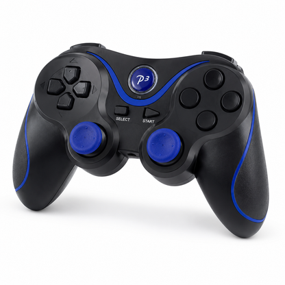 NEW RECHARGEABLE HIGH QUALITY BLUETOOTH WIRELESS GAMEPAD CONTROLLER FOR PS3 BLUE