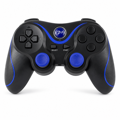 NEW RECHARGEABLE HIGH QUALITY BLUETOOTH WIRELESS GAMEPAD CONTROLLER FOR PS3 BLUE