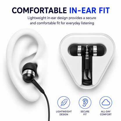 DOUBLE BASS IN EAR EARPHONES HEADPHONES HANDSFREE WITH MIC FOR IPHONE 5S 5 S 5C
