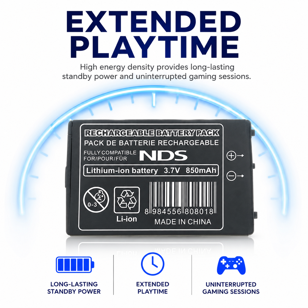 Battery For Nintendo DS Original Classic High Capacity Fast post