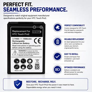 BATTERY FOR HTC TOUCH PRO2 PRO 2 NEW HIGH CAPACITY UK SELLER