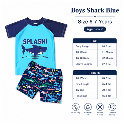 Kids Boys Girls Swimming Costume Animal Sunsuit Sunsafe Swimwear Swimsuit UK