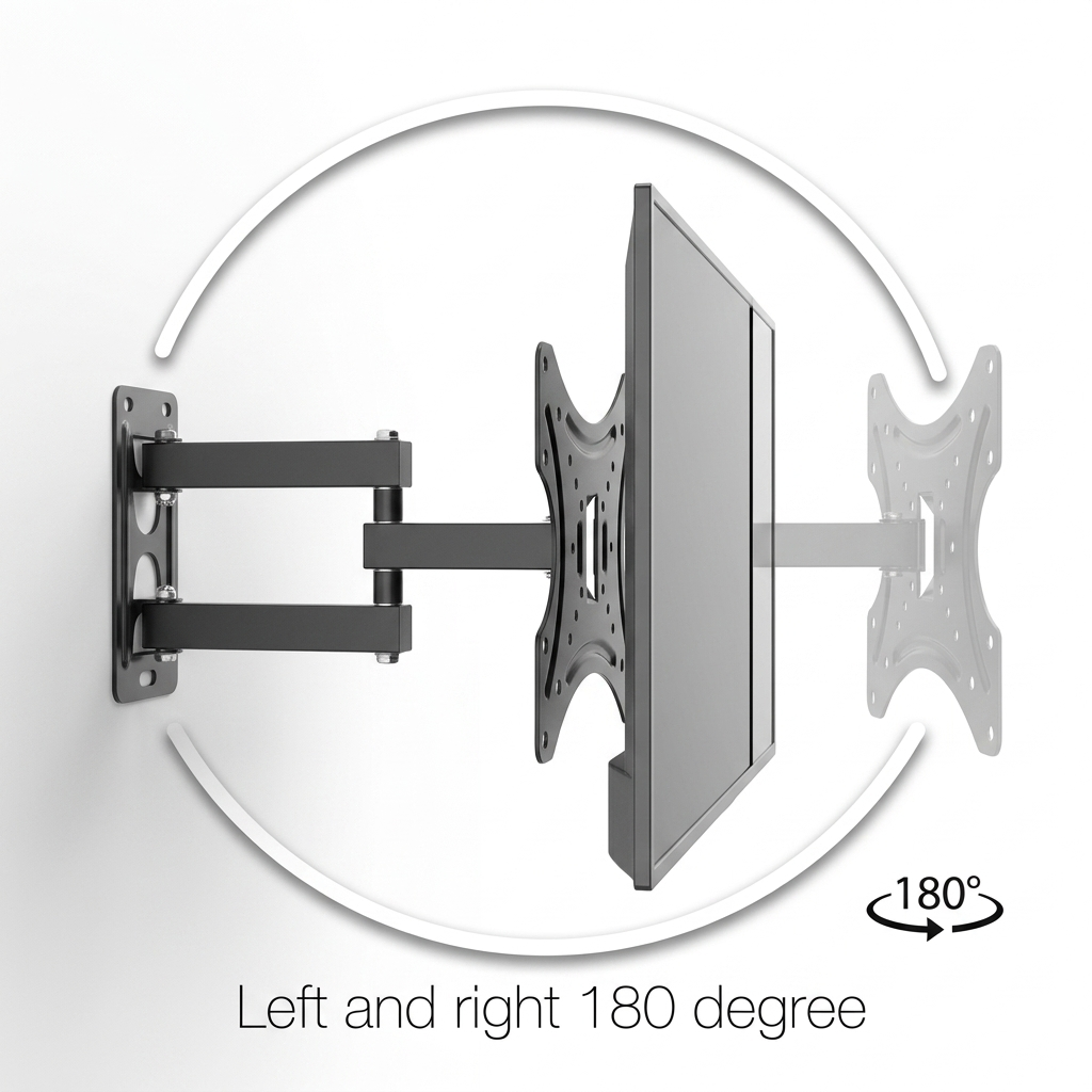 TV WALL MOUNT BRACKET 14 TO 42 TILT SWIVEL FLAT LED LCD OLED QLED FOR 40 42 INCH