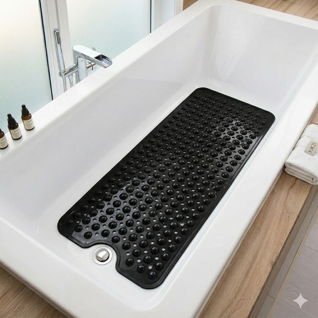 LARGE BATHTUB MAT BATH TUB MAT BATHROOM SHOWER MAT NONSLIP RUBBER STRONG SUCTION