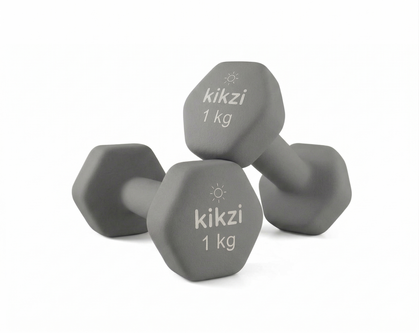 Premium Neoprene Dumbbell Pair - Cast Iron Core, Odor-Free & Non-Slip Grip. Hex Anti-Roll Hand Weights for Exercise, Workouts, Home Gym, Yoga & Pilates (1kg to 10kg)