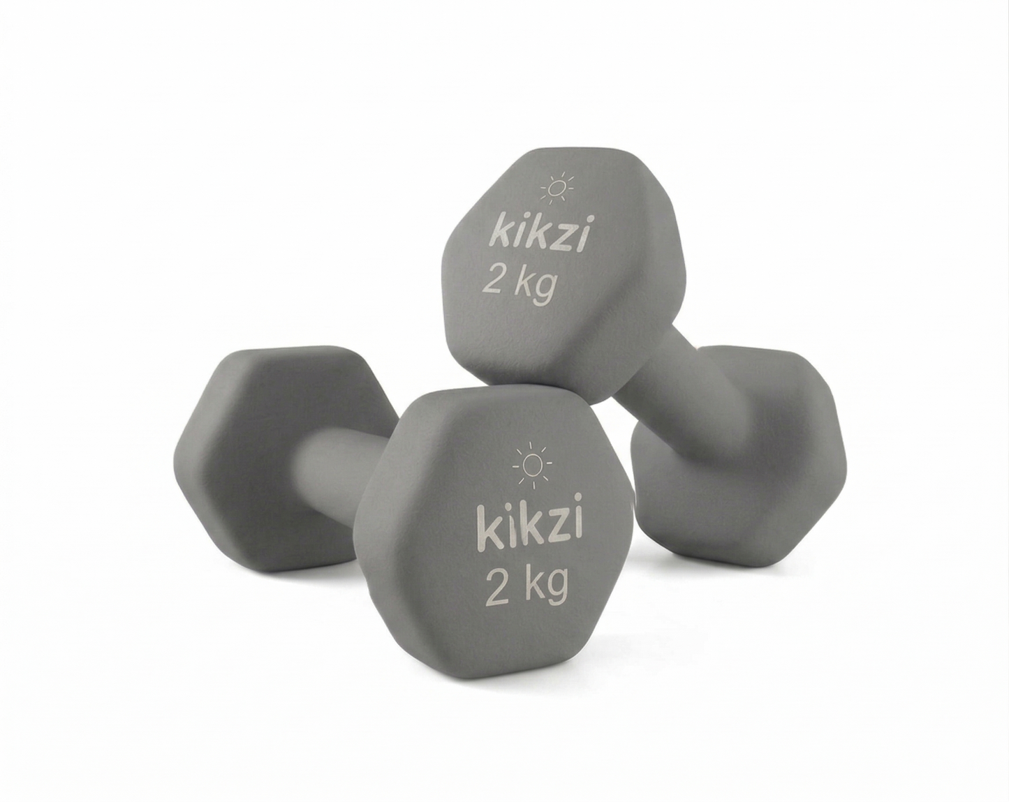 Premium Neoprene Dumbbell Pair - Cast Iron Core, Odor-Free & Non-Slip Grip. Hex Anti-Roll Hand Weights for Exercise, Workouts, Home Gym, Yoga & Pilates (1kg to 10kg)