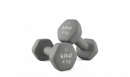 Premium Neoprene Dumbbell Pair - Cast Iron Core, Odor-Free & Non-Slip Grip. Hex Anti-Roll Hand Weights for Exercise, Workouts, Home Gym, Yoga & Pilates (1kg to 10kg)
