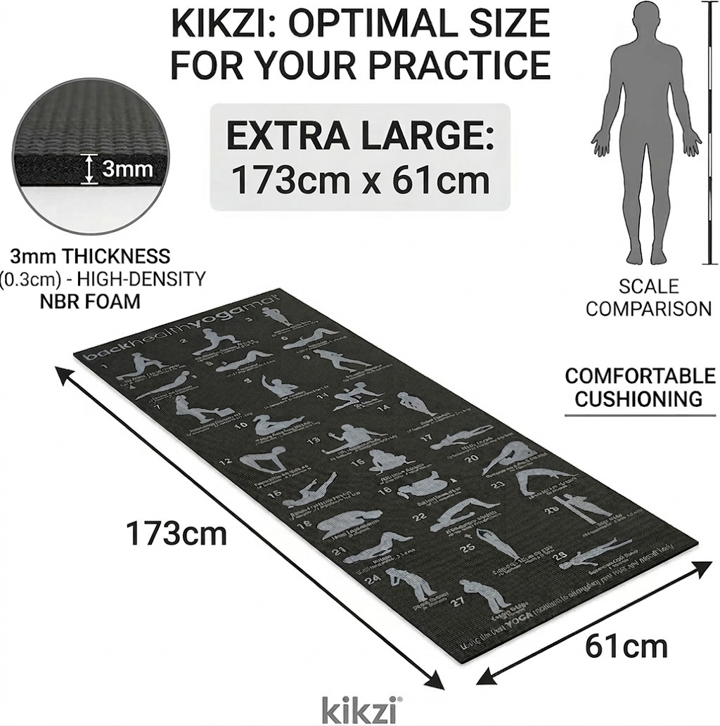 28 POSITION EXERCISE GYM YOGA MAT GUIDE FITNESS PILATES WORKOUT PHYSIO NON SLIP