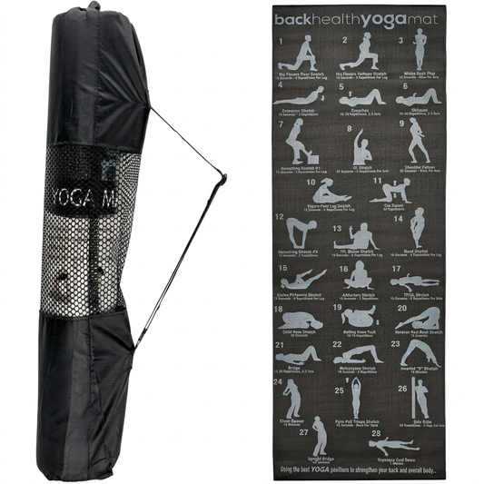 28 POSITION EXERCISE GYM YOGA MAT GUIDE FITNESS PILATES WORKOUT PHYSIO NON SLIP