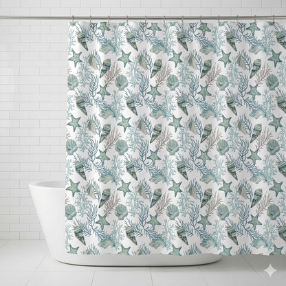 SHOWER CURTAIN 100% POLYESTER FABRIC MODERN DESIGNER WASHABLE + 12 HOOKS 180*180