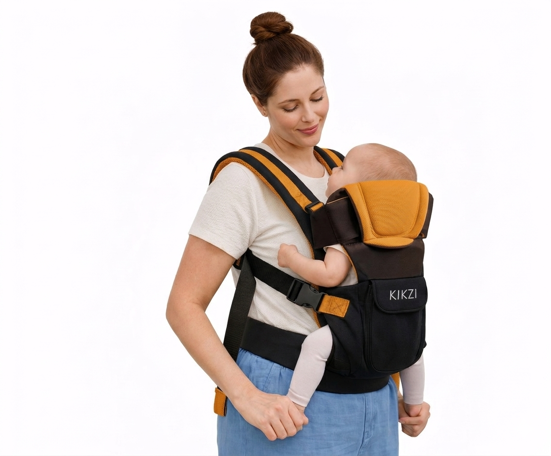 Kikzi ERGONOMIC STRONG BREATHABLE ADJUSTABLE INFANT BABY CARRIER BACKPACK