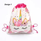 Children Unicorn Drawstring PE Bag Swimming School Boy Girl Gym Sports Party